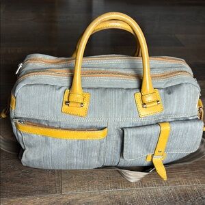 Paul Smith woven mustard designer bag